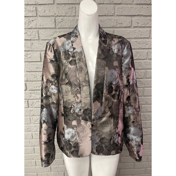 Kasper Jackets & Blazers - Kasper Women Floral Print Jacquard Blazer Size 10